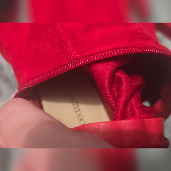 🍁🍂Shoe Dazzle Red Boots Size 10 - Picture 7 of 9